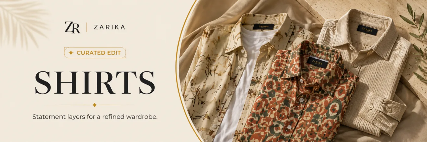 Shirts collection banner