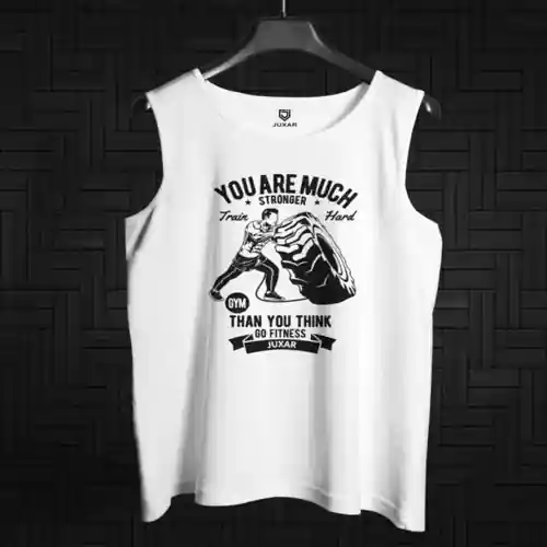 Go Fitness White Sando